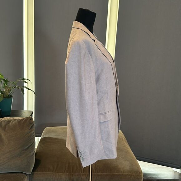 Men’s Gray 3 Piece Business Suit Notched Lapel Size 38 Jacket 36 Pants NWT - Picture 2 of 13